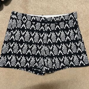 Pineapple print shorts size 10